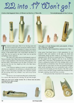 .22 into .17 Won't Go!  - page 70 Issue 38 (click the pic for an enlarged view)